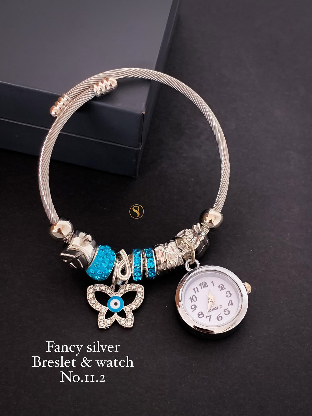 Fancy Party Wear Silver Bracelets And Watch Wholesale Shop In Surat
